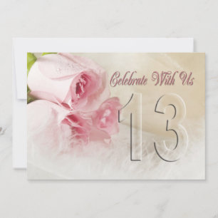 Invitation fête anniversaire pour 13 ans