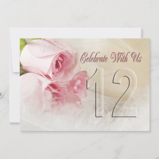 Invitation fête anniversaire pour 14 ans (Devant)