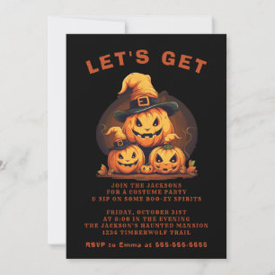 Invitation Fête annuelle de la famille Citrouille Halloween