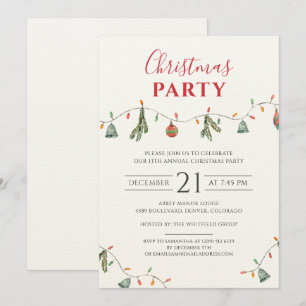 Invitation Fête annuelle de Noël d'entreprise