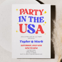 Fête Aux États-Unis Retro 4 juillet Party