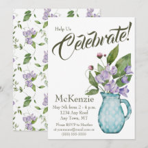 Fête aux pois de senteur aquarelle violets