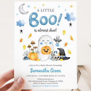 Invitation Fête Bébé Blue A Little Boo