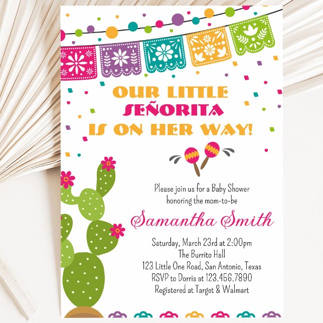 Invitation Fête Bébé Fiesta (Créateur téléchargé)
