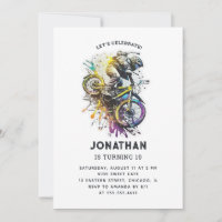 Fête BMX Vélo Enfants. Anniversaire d'aventure ext