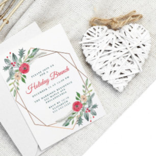 Invitation Fête Brunch verdure Watercolor