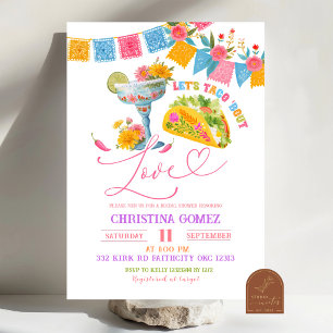 Invitation Fête Colorée Taco à propos de l'Amour Enterrement 