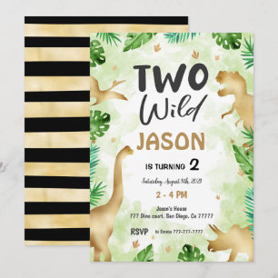 Invitation Fête Comme Un Dinosaure, Anniversaire Des Dinosaur