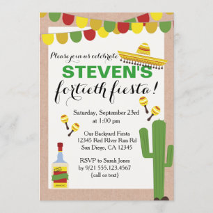 Invitation fête d'anniversaire