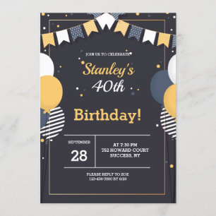 Invitation Fête d'anniversaire