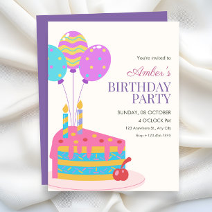 Invitation Fête d'anniversaire