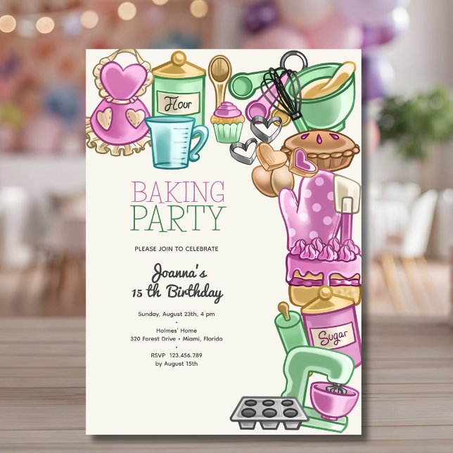 Invitation Fête d'anniversaire (Créateur téléchargé)