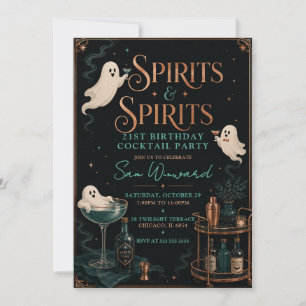 Invitation Fête d'anniversaire 21 ans de Spirits & Spirits