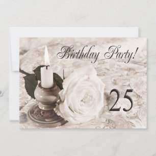 Invitation fête d'anniversaire 25 ans
