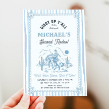Fête d'anniversaire 2 ans Cowboy Bleu Vintage