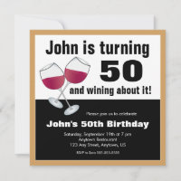 Fête d'anniversaire 50 ans d'amateur de vin