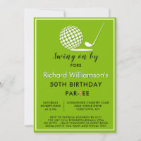 Fête d'anniversaire 50 ans thème golf hommes