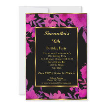 Fête d'anniversaire 50e Gold rose Flower Floral