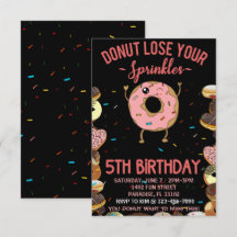 Fête d'anniversaire 5 ans Donut Ne perds pas tes p