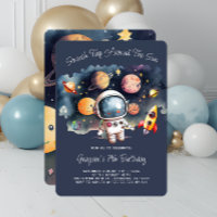 Fête d'anniversaire 7 ans Planètes Espace