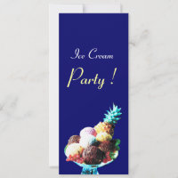 FÊTE D'ANNIVERSAIRE À LA CRÈME DE GLACE, bleu