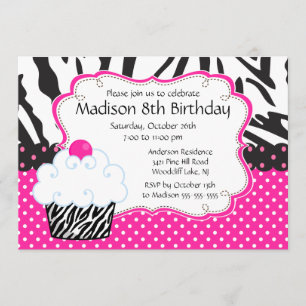 Invitation Fête d'anniversaire à la mode de roses indien et