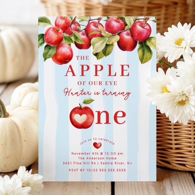 Invitation Fête d'anniversaire Apple (Créateur téléchargé)