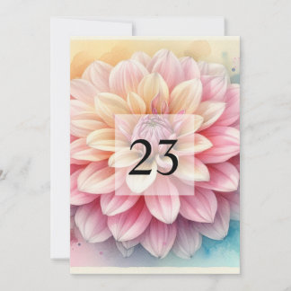 Invitation Fête d'anniversaire aquarelle élégante à motifs fl