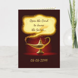 Invitation fête d'anniversaire Arabian, Marocain, 4 visages, 
