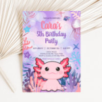 Fête d'anniversaire Axolotl