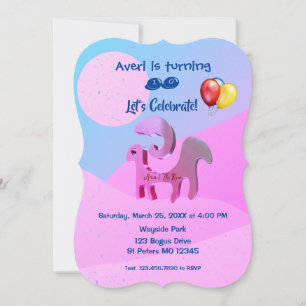 Invitation Fête d'anniversaire Bélier - (21 mars – 19 avril) 