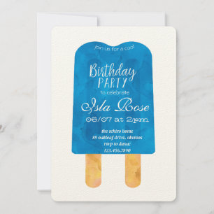 Invitation Fête d'anniversaire Bonjour Été