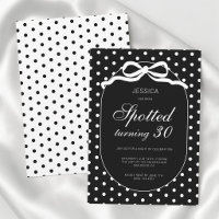 Fête d'anniversaire chic à pois avec nœud papillon
