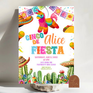 Invitation Fête d'anniversaire Cinco de Mayo 5ème Fiesta