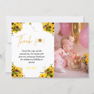 Invitation Fête d'anniversaire d'abeilles thème d'anniversair