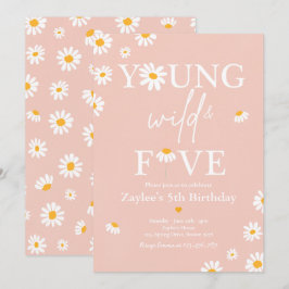 Invitation Fête D'Anniversaire Daisy Bohmian Young Wild Et Ci
