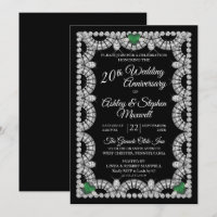 Fête d'anniversaire de 20 ans de mariage Émeraude