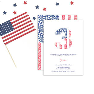 Invitation Fête d'anniversaire de 3 ans au jardin al fresco a