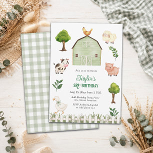 Invitation Fête d'anniversaire de 3 ans de la ferme aux anima
