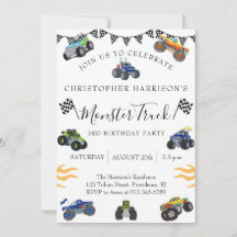Fête d'anniversaire de 3 ans pour garçon Monster T