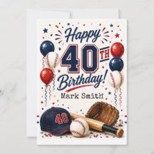 Fête d'anniversaire de 40 ans de baseball