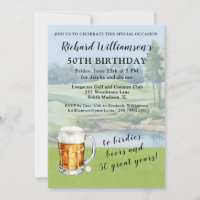 Fête d'anniversaire de 50 ans de golf humoristique