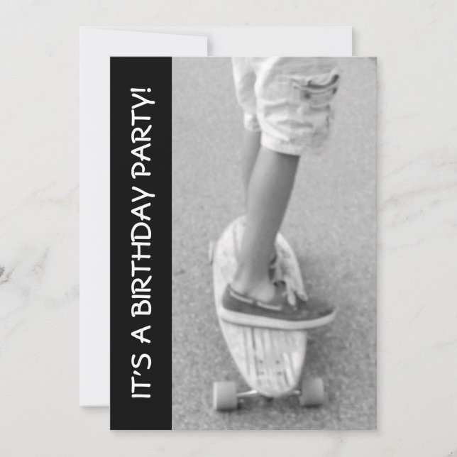 Invitation Fête d'anniversaire de bord (Devant)