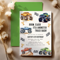 Fête d'anniversaire de camion monstre pour enfants