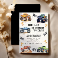 Fête d'anniversaire de camion monstre pour enfants