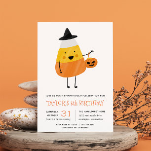 Invitation Fête d'anniversaire de Candy Corn