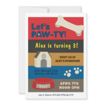 Fête d'anniversaire de chiot