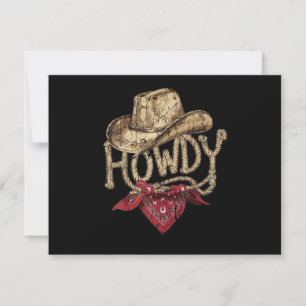 Invitation Fête d'anniversaire de cow-boy occidental