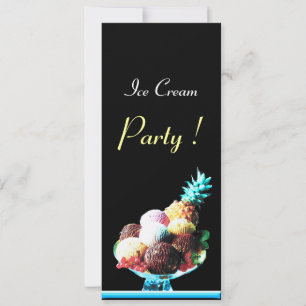 INVITATION FÊTE D'ANNIVERSAIRE DE CRÈME DE GLACE