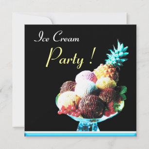 INVITATION FÊTE D'ANNIVERSAIRE DE CRÈME DE GLACE 2